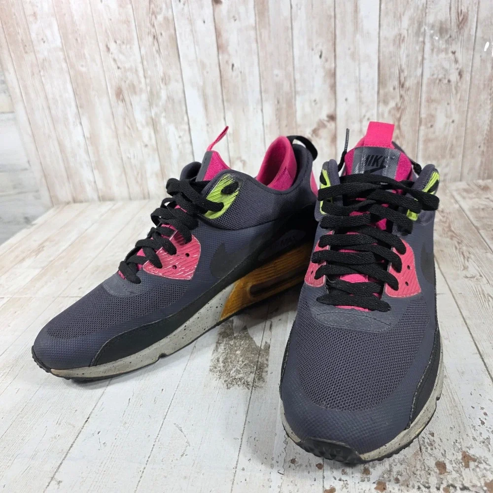 Nike Air Max 90 Sneakerboot NS Newsprint Bright Crimson 616314-008 Mens Size 12